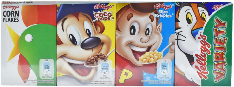 Kellogg's Variety Pack - 195g (4x20g+3x30g+1x25g)(195 g, Box)