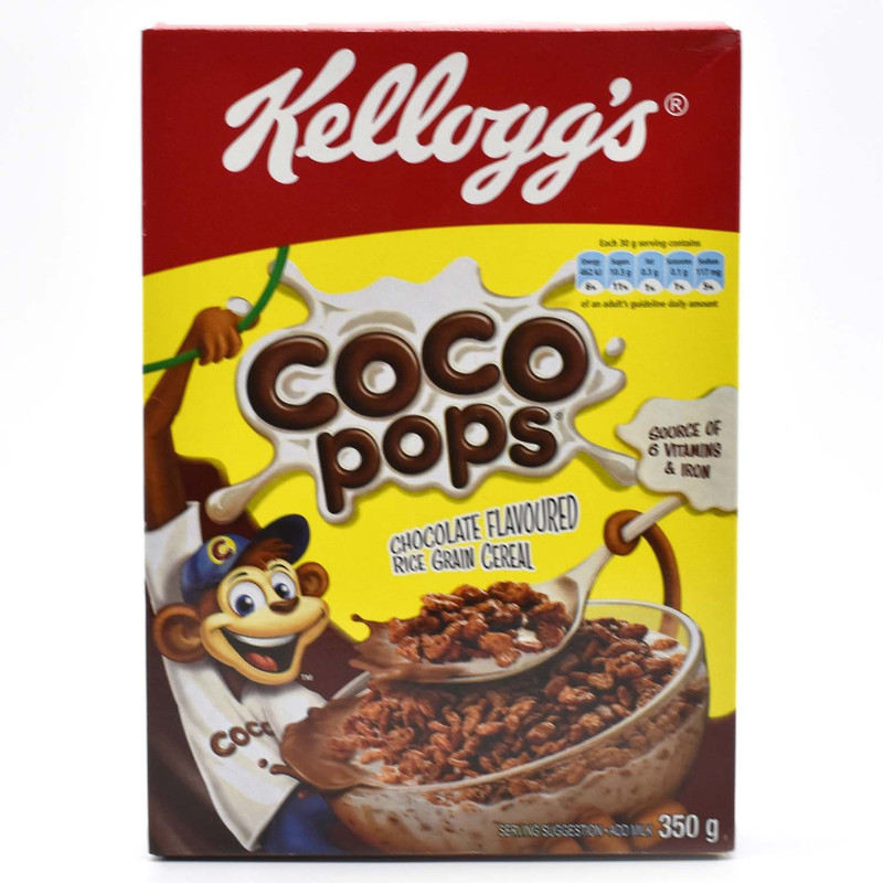 Kellogg's Coco Pops Chocolate flavoured Rice Grain Cereal- 350g(350 g, Box)