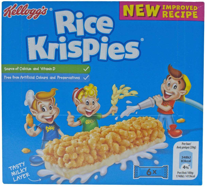 Kellogg's Rice Krispies, 6pc - 120g (6x20g)(120 g, Box)