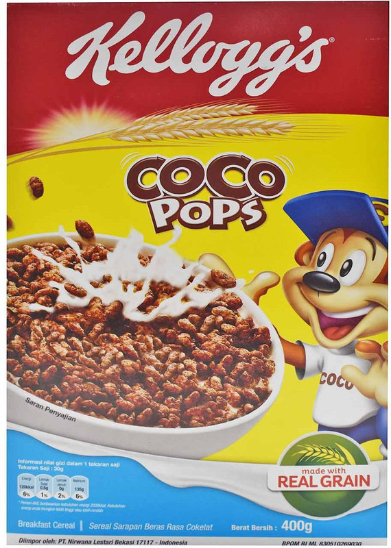 Kellogg's Coco Pops Breakfast Cereal - 400g(400 g, Box)