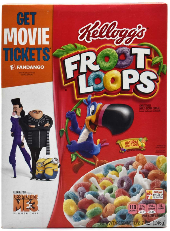 Kellogg's Froot Loops Sweetened Multi-Grain Cereal - 246g (8.7oz)(246 g, Box)