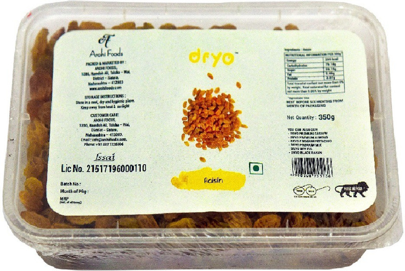 dryo Premium Raisin 350g Raisins(350 g)