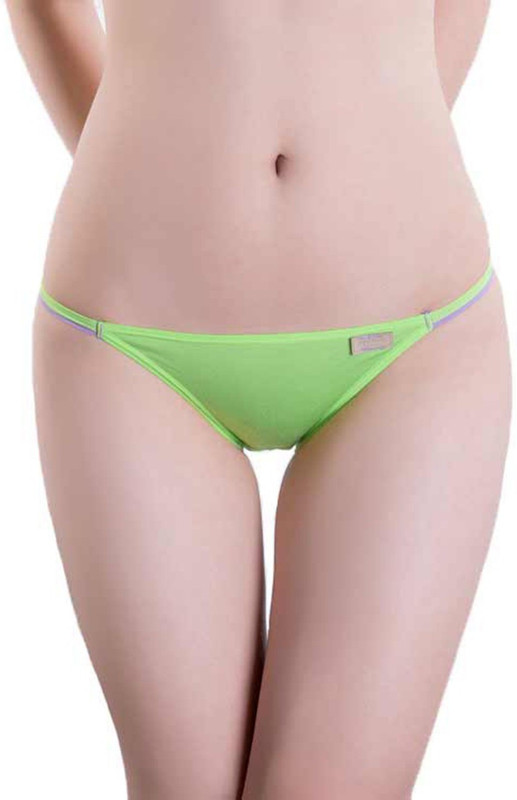 streetkart Women Bikini Green Panty(Pack of 1)