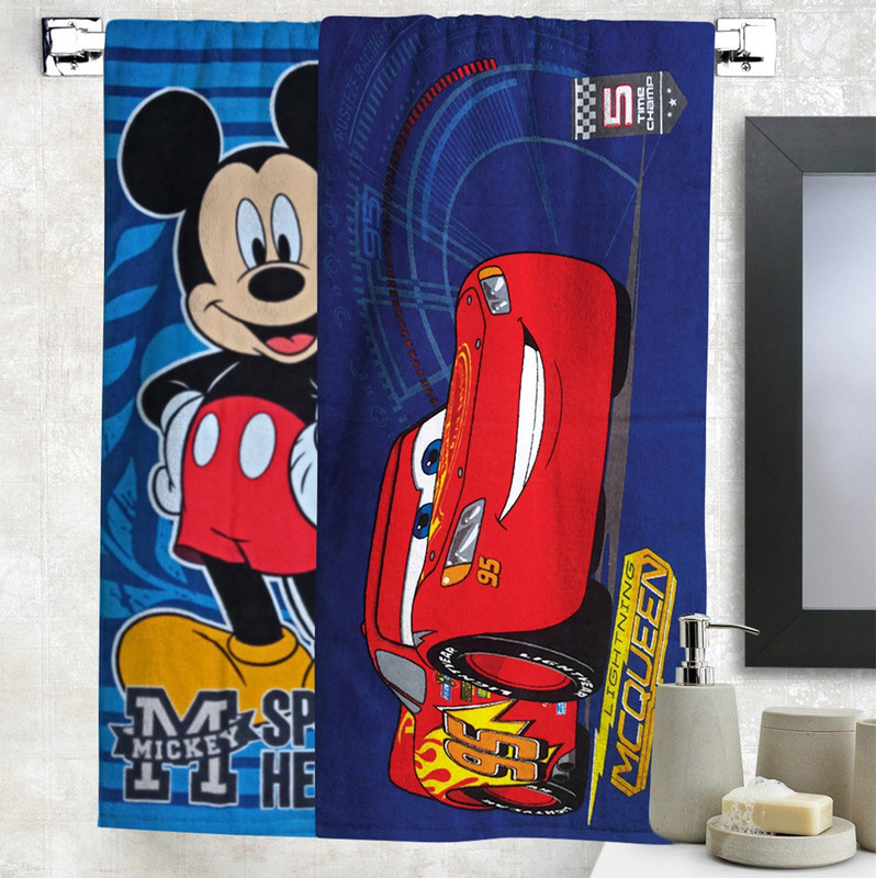 DISNEY Cotton 350 GSM Face Towel(Pack of 2)