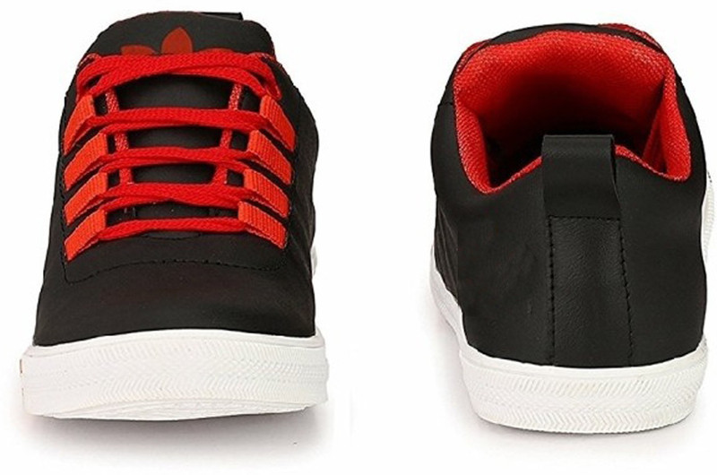 well feet black stylish casual shoes for men's Sneakers For Men(Black)