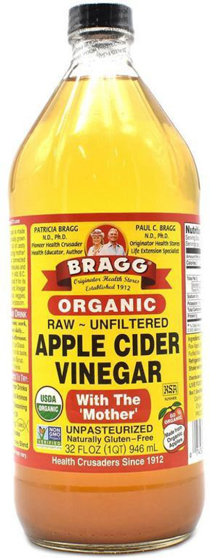 Bragg Organic Raw - Unfiltered Apple Cider Vinegar - 946ml(32oz) Vinegar(946 ml) Bragg Organic Raw - Unfiltered Apple Cider Vinegar - 946ml(32oz) Vinegar(946 ml)