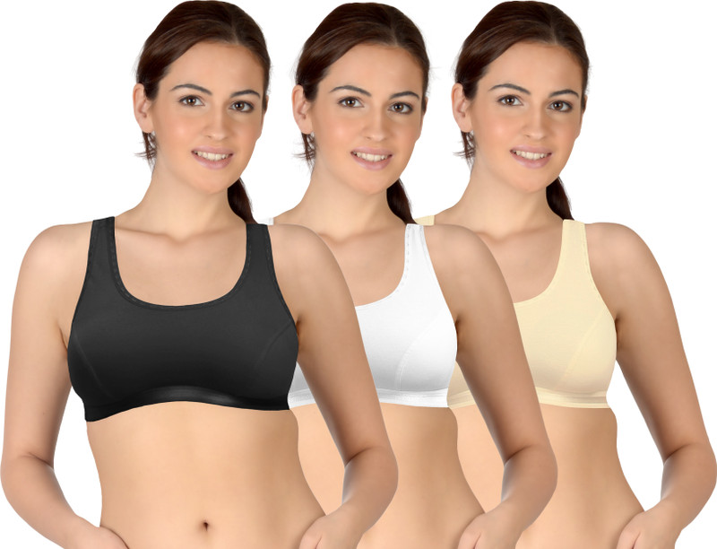 Selfcare New Racerback Design Women Sports Bra(Multicolor)