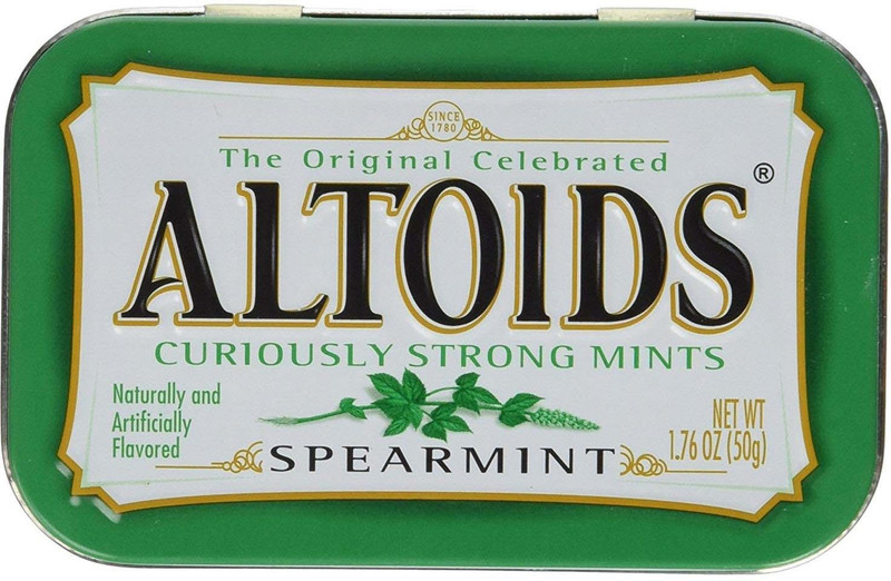 Altoids Curiously Strong Mints, Spearmint - 50g Spearmint Candy
