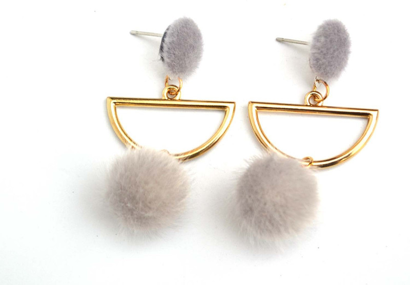 saugaat FUR POM POM DROP JHUMKI Metal Jhumki Earring