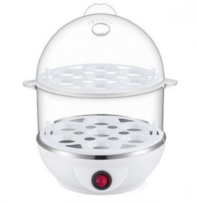 Lemish Multifunction 2 Layer Electric egg Cooker Egg Boilers & Steamer-white Color LM12 Egg Cooker(White, 14 Eggs)