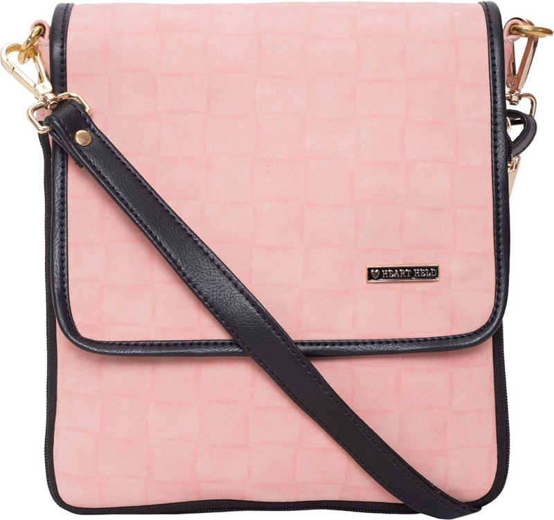 heart held Women's Sling Bag Pink Pink Sling Bag