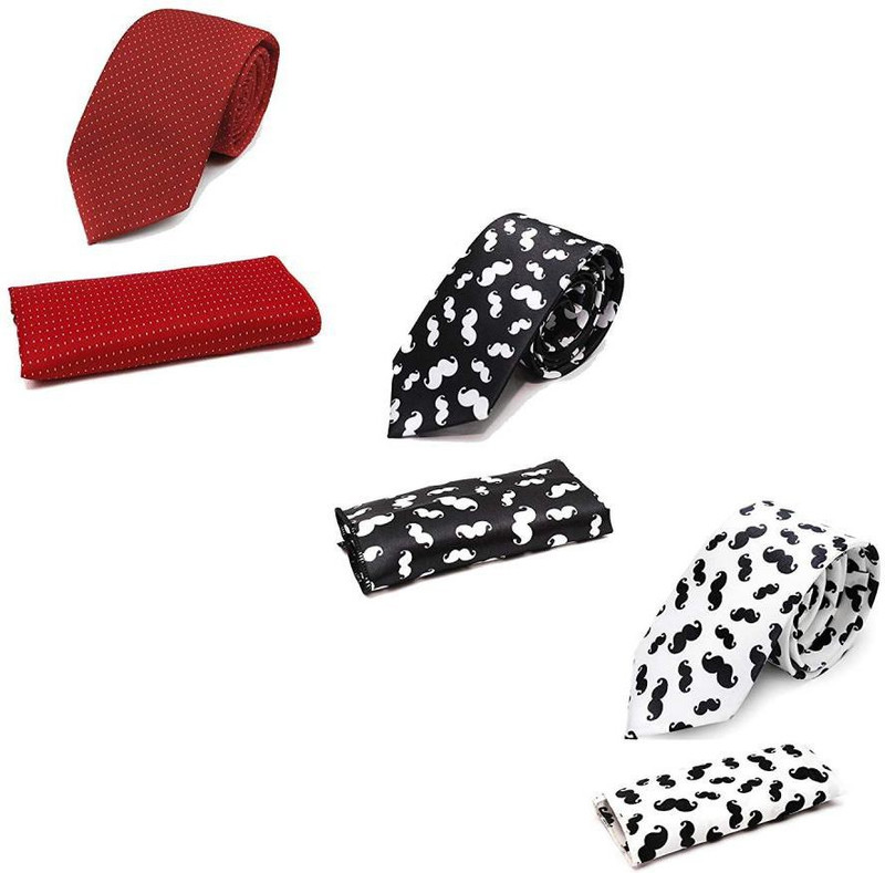 markslow Self Design Tie(Pack of 3)
