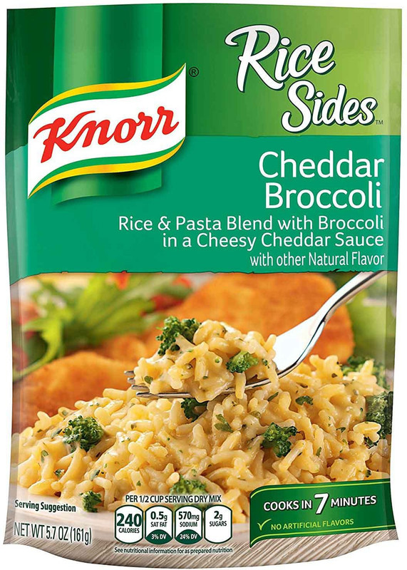 Knorr Rice Sides Rice Sides, Cheddar Broccoli - 161g (5.7oz) Chifferi Rigate Pasta(161 g)