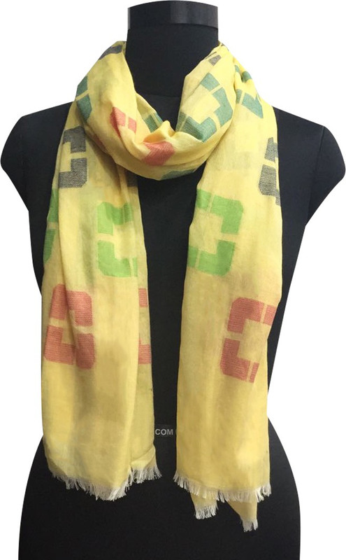 evaz Printed Cotton Blend Women Scarf