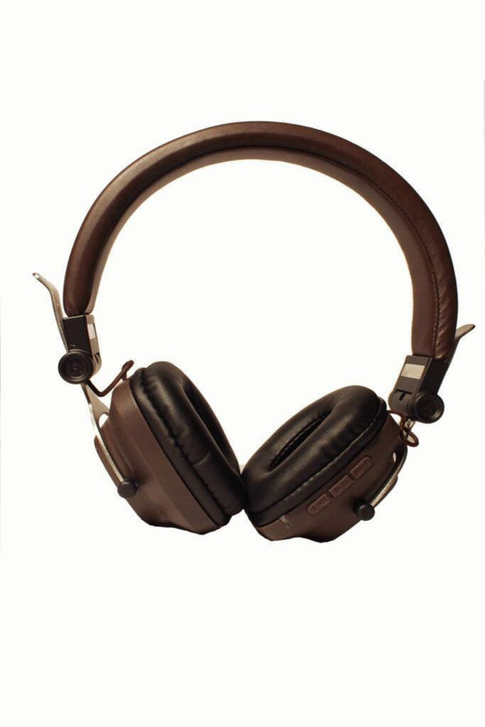 smart tek WH11 Bluetooth Headset with Mic(Leather brown, On the Ear)