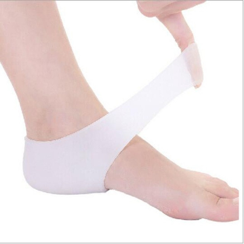 smile4u Soft medical silicone, non-toxic Prevent dry skin Protect skin against cracking Heel Support(White)