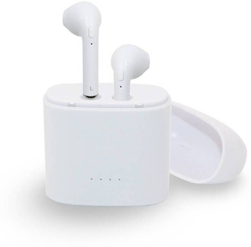 pal collection Iphone- 6 Bluetooth Headset with Mic(White, In the Ear)