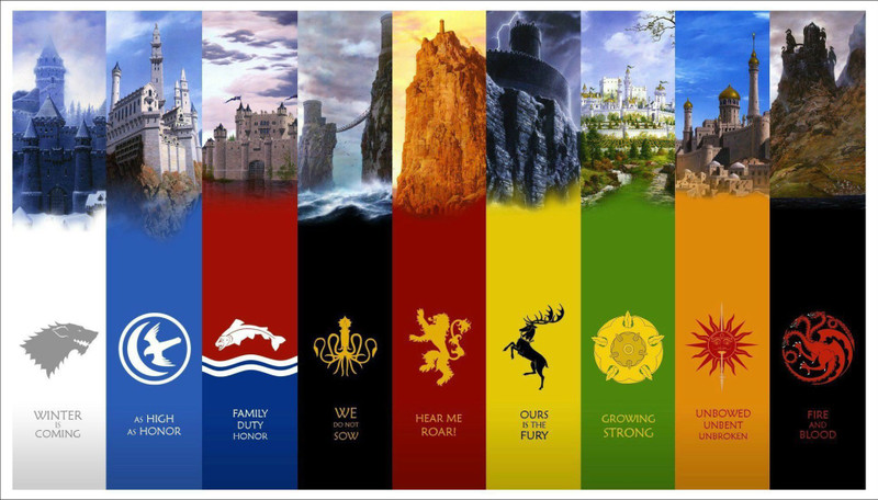 indra graphics Large Game of thrones wall poster Sticker(Pack of 1)