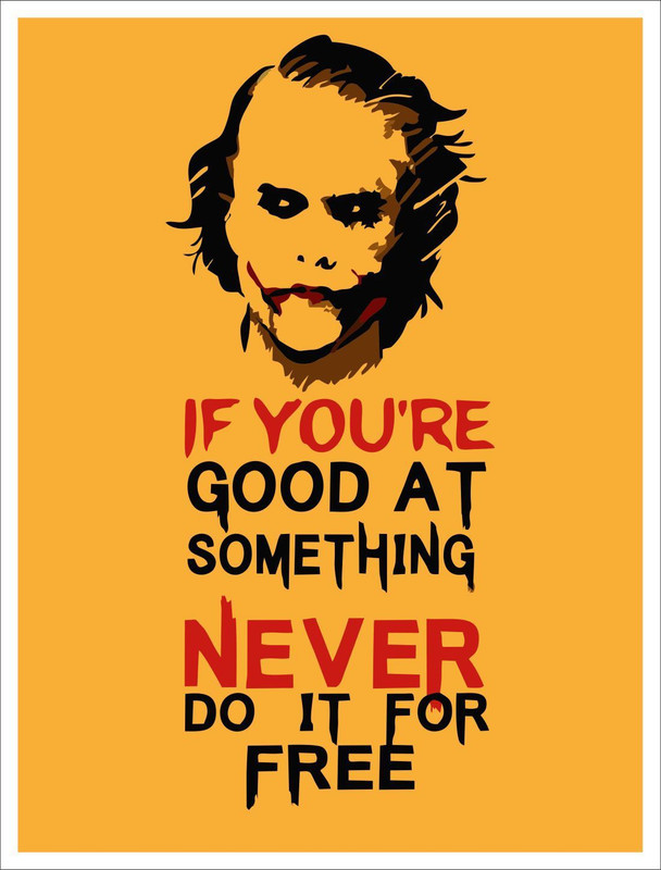 indra graphics Large Joker Wallpaper Sticker(Pack of 1)