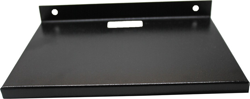 108 Multipurpose Set top box/speaker stand Iron Wall Shelf(Number of Shelves - 1, Black)
