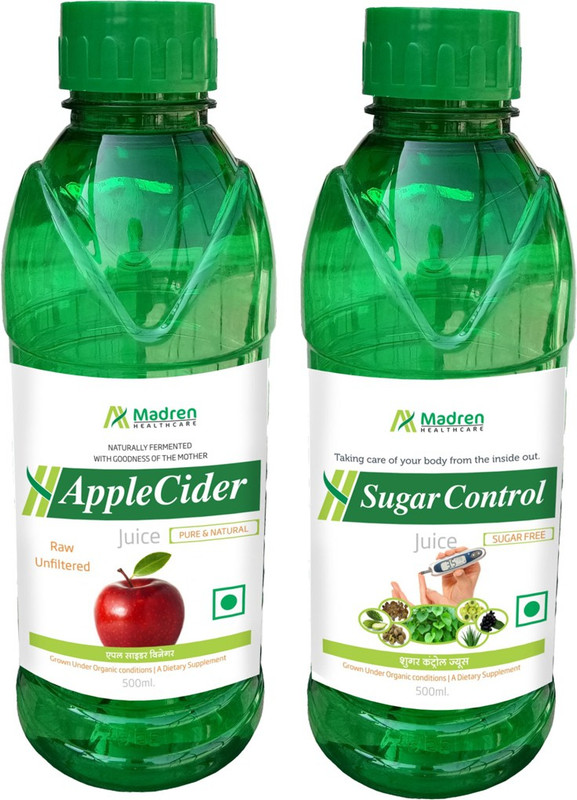 Madren Healthcare Apple Cider Vinegar & Sugar Care Juice(2 x 250 ml)