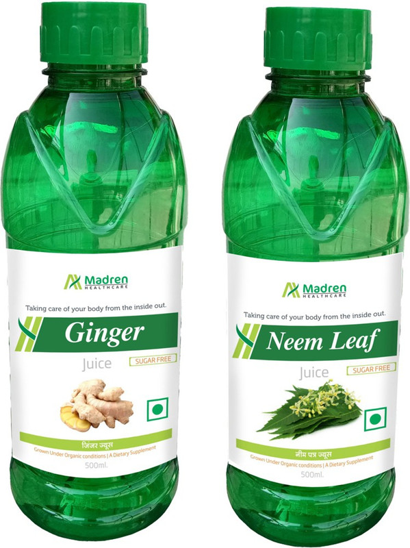 Madren Healthcare Ginger & Neem Juice(2 x 250 ml)