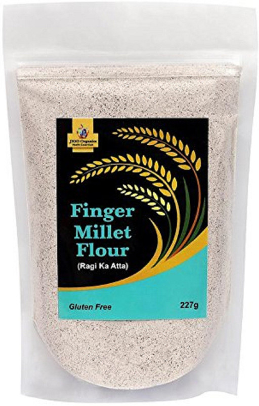 Jioo Organics Finger Millet Flour or Ungalee Baajara ka Atta(227 g)