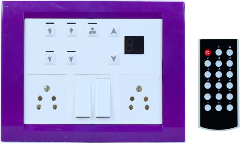 carolight technologies Remote control (4 Lights + 1 Fan) Smart Switch(White)