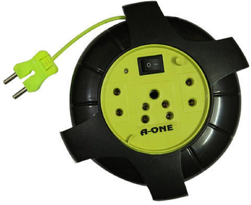 nootan Nootan Eco 3 Pin Extension Cord 3 Socket Surge Protector (Black, Yellow) 3 Socket Surge Protector(Black, Yellow)