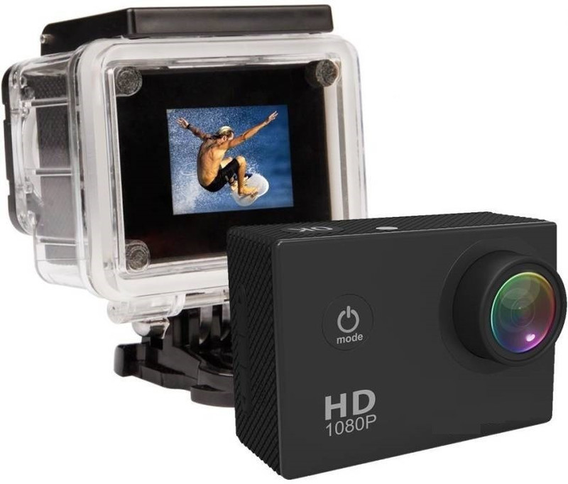 Doodads 1080P Sports DV Action Waterproof Camera Waterproff Sports & Action Camera(Black)