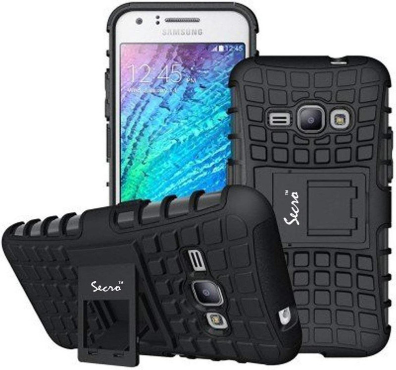 secro Back Cover for Samsung Galsxy J5-2015 Edition Armor Tough Rugged Shockproof Case(Black, Shock Proof)