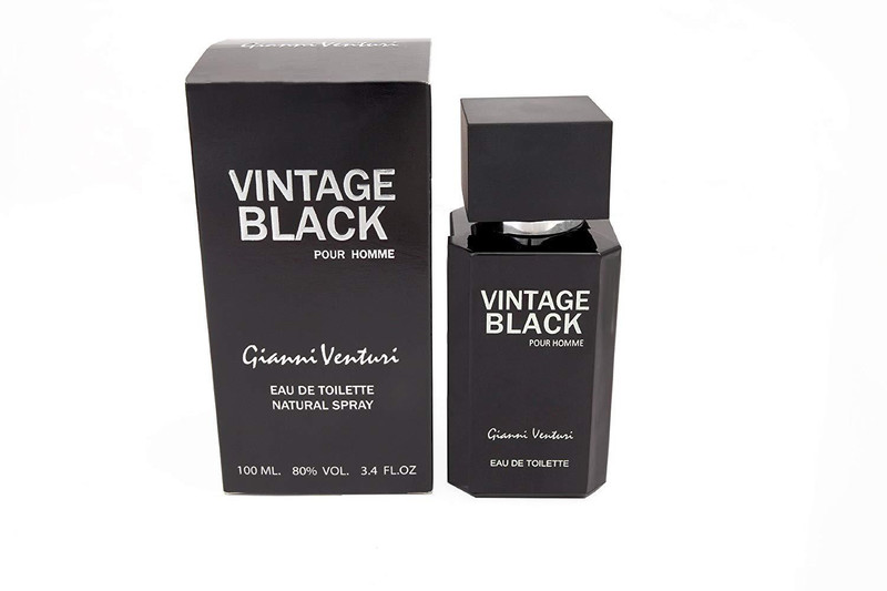 gianni venturi Vinage Black for Men EDP 100ml Eau de Parfum  -  100 ml(For Men)