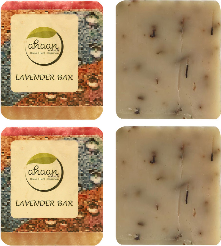 ahaan naturals Lavender Soap Bar All Skin Type- 100 Gram Each, Pack of 2(2 x 50 g)