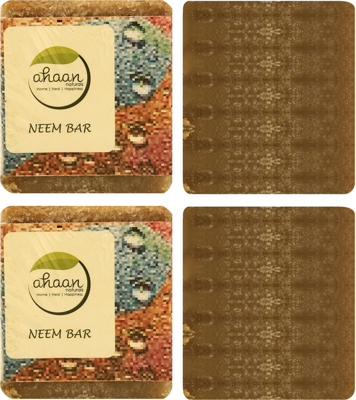 ahaan naturals Neam Soap Bar All Skin Type- 100 Gram Each, Pack of 2(2 x 50 g)