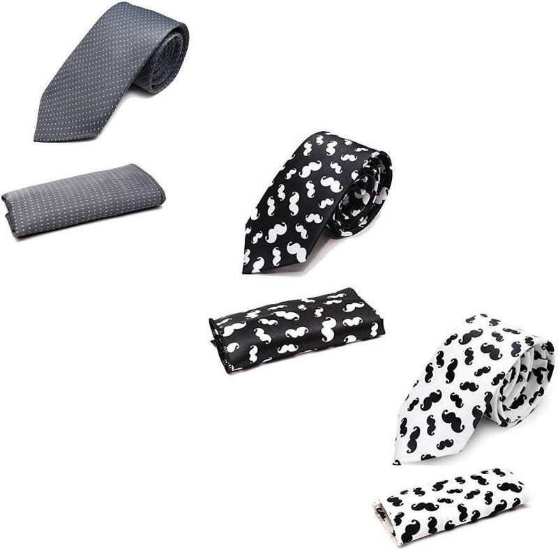 markslow Graphic Print Tie(Pack of 3)