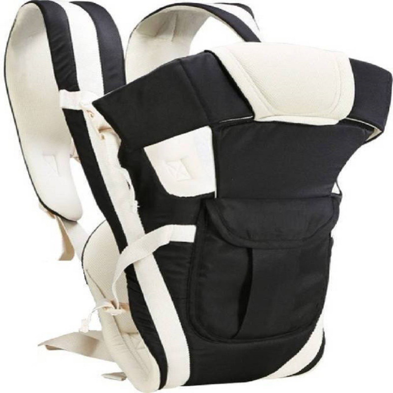 InEffable Baby Carrier Bag With Hip Seat And Head Support For 4-12 Months Baby Carrier(Black, Back Carry)