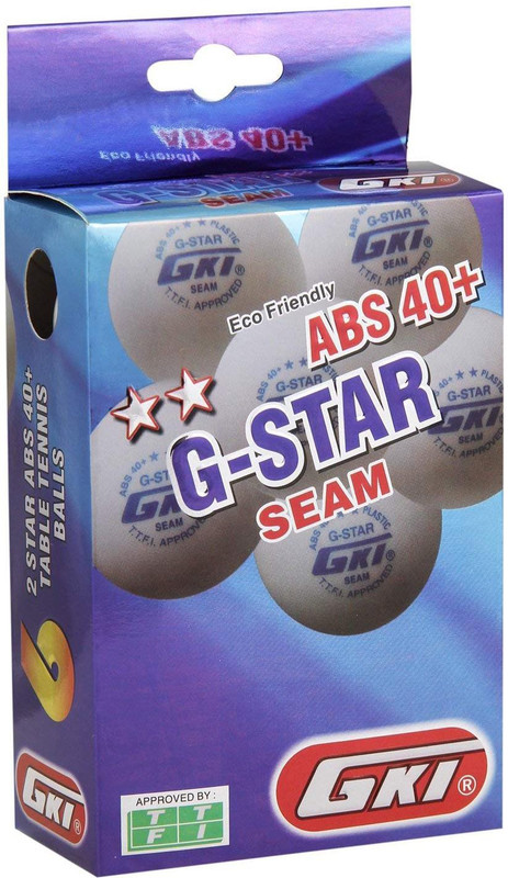 GKI KUNG FU SEAM Table Tennis Ball(Standard, Pack of 12, White)