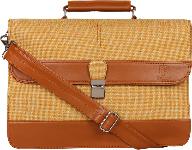 zeppar Men's jute messenger bag Tan Messenger Bag
