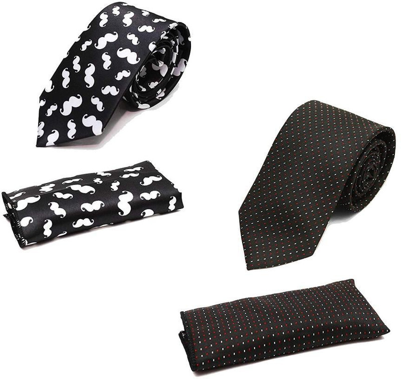 markslow Graphic Print Tie(Pack of 4)