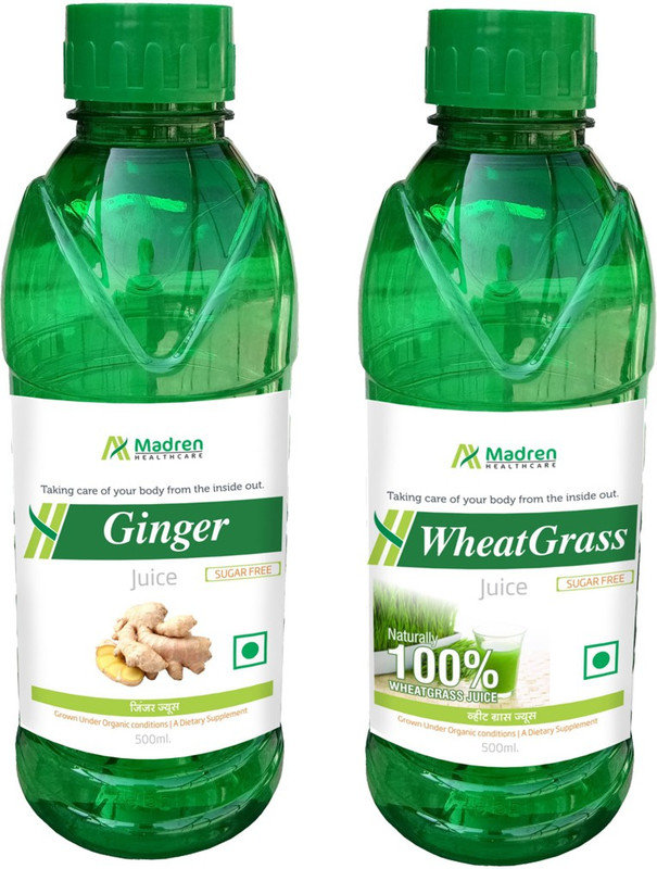 Madren Healthcare Ginger & Wheat Grass Juice(2 x 250 ml)