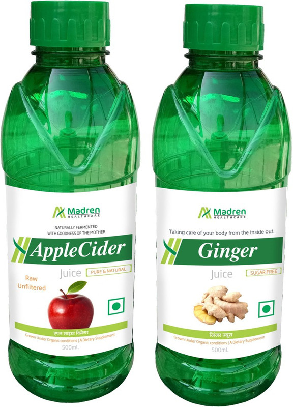 Madren Healthcare Apple Cider Vinegar & Ginger Juice(2 x 250 ml)
