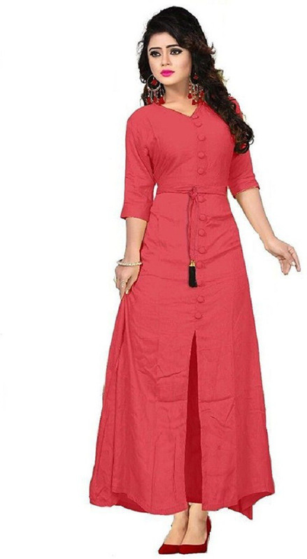 dharmee Cotton Rayon Blend Solid Kurta Fabric(Unstitched)