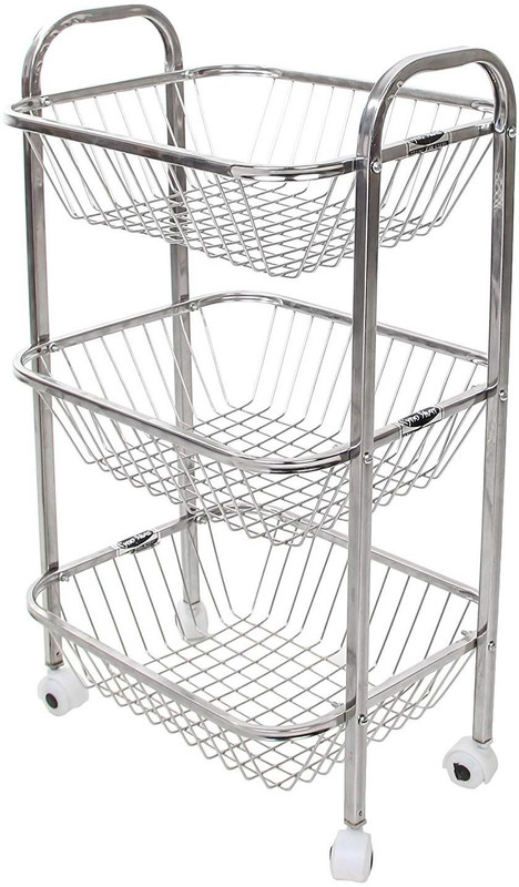 synosilver Stainless Steel Kitchen Trolley