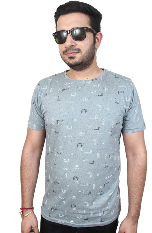 xtra lyf Printed Men Round Neck Multicolor T-Shirt