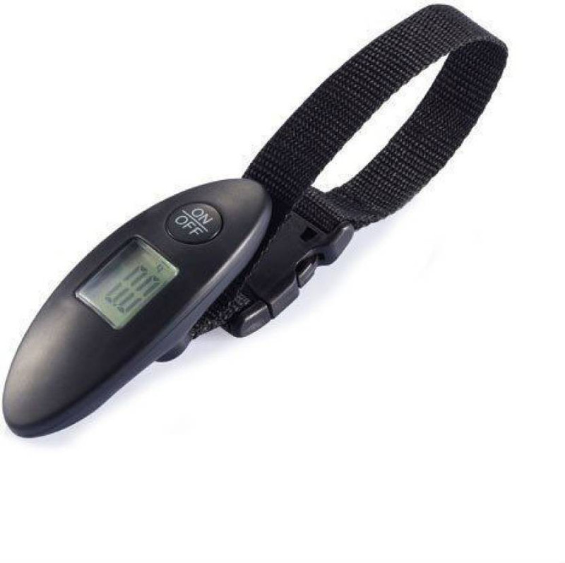 Italish Portable Mini Digital Luggage Weight measuring Device Weighing Scale(Black)