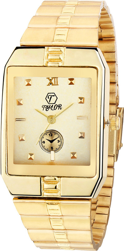 tylor 11 squre choron golden pattern partty wedding Analog Watch  - For Men
