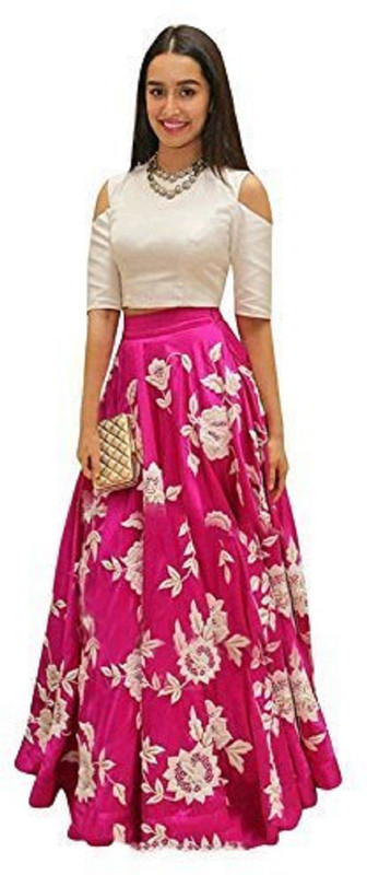 hirvacollections Cotton Blend Embroidered Dress/Top Material(Unstitched)