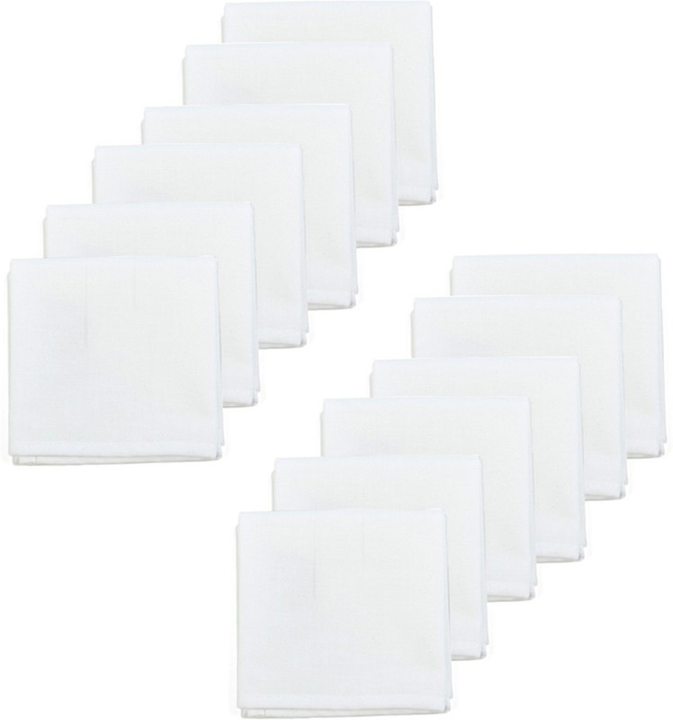 myasa Men's Handkerchief- Set of 12 Handkerchief(Pack of 12)