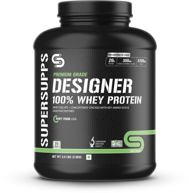 supersupps Designer 100% Whey Protein(2.5 g, Dutch chocolate)