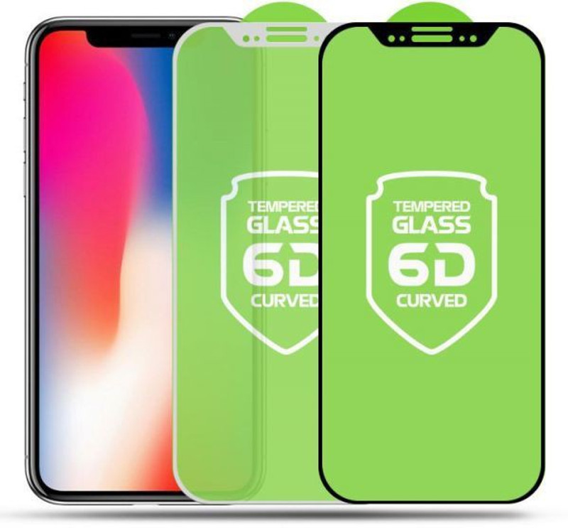 accessories kart Edge To Edge Tempered Glass for Apple iPhone X(Pack of 2)